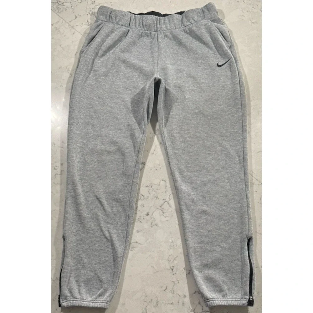 Nike KO 3.0 Pants Mens Medium Gray Tapered Fleece Training Sweatpants 839905-101